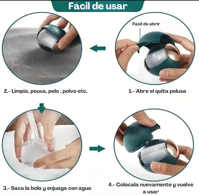 PelusiBall™ — Rodillo Quita Pelusas Reutilizable