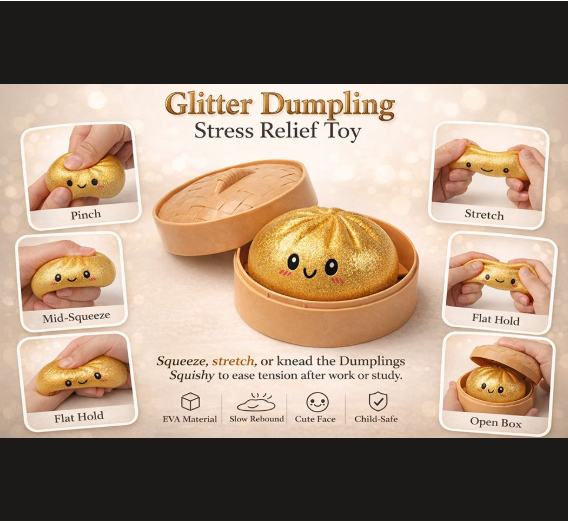Squishy Dumplyn™ — Juguete Antiestrés Coleccionable